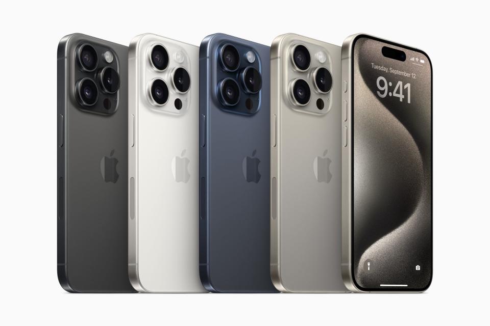 Iphone 15 pro colors